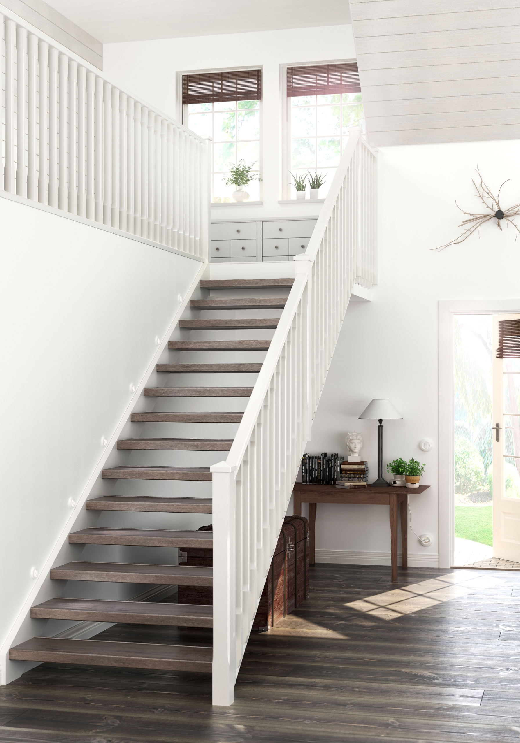 Trapp Trend etttrinns laminat mørk eik 1000x305x9 PEFC - Lundbergs